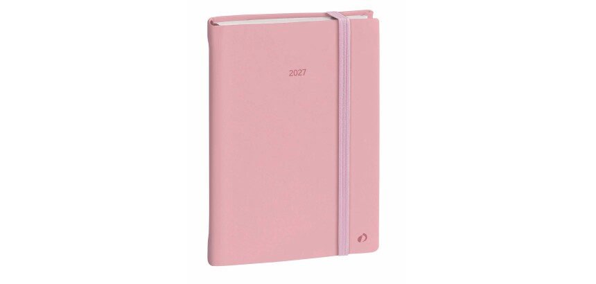 Quo Vadis - Agenda - 2027 - Daily 21 Color - Journalier - Multilingue - Pastel - Rose clair - 12 mois de janvier à décembre - 15x21 cm
