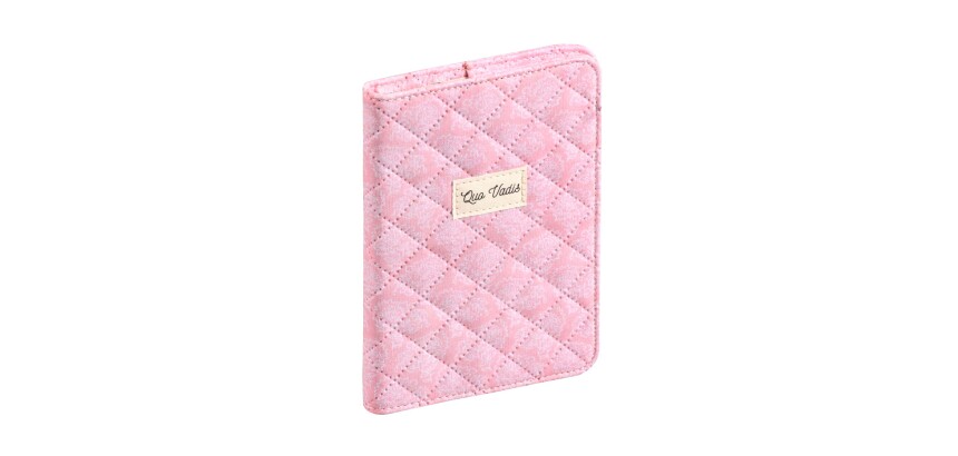 Quo Vadis - Agenda avec répertoire - 2027 - Affaires - Semainier Planning - Français - Constance - Rose clair - 14 mois de décembre à janvier - 10x15 cm Toile (effet tissé)