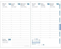 Quo Vadis - Recharge Agenda - 2027 - Affaires Recyclé - Semainier Planning - Multilingue - 12 mois de janvier à décembre - 10x15 cm recyclé