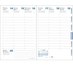 Quo Vadis - Agenda - 2027 - Affaires Recyclé - Semainier Planning - Multilingue - Mona - 12 mois de janvier à décembre - 10x15 cm Cuir pleine fleur de vachette