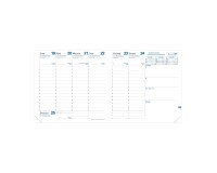 Quo Vadis - Recharge Agenda - 2026 - Exécutif - Semainier Planning - Français - 13 mois de déc. à déc. - 16x16 cm - tranche dorée