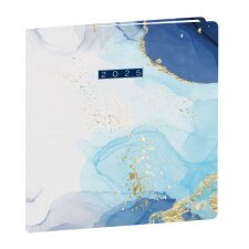 Agenda Semainier Executif Quo Vadis - Français - Hipsy - 13 mois de Déc/Déc - 16x16 cm  - Bleu