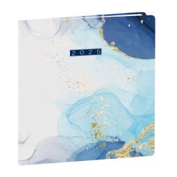 Agenda Semainier Executif Quo Vadis - Français - Hipsy - 13 mois de Déc/Déc - 16x16 cm  - Bleu