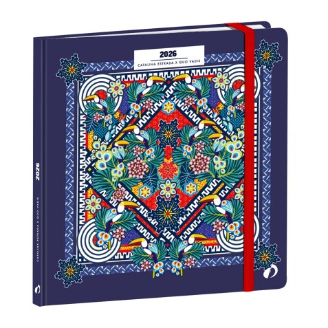 Quo Vadis - Agenda - 2026 - Exécutif - Semainier Planning - Français - Catalina Estrada - Multicolore - 13 mois de déc. à déc. - 16x16 cm