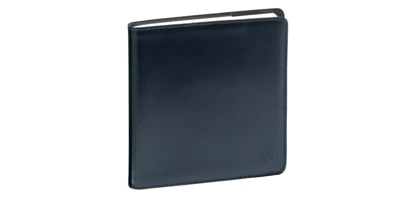 Quo Vadis - Agenda avec répertoire tranche dorée - 2027 - Exécutif - Semainier Planning - Français - Luna - 14 mois de décembre à janvier - 16x16 cm Croûte de cuir