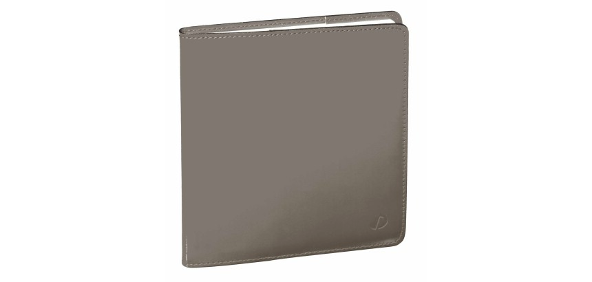 Quo Vadis - Agenda avec répertoire tranche dorée - 2027 - Exécutif - Semainier Planning - Français - Luna - 14 mois de décembre à janvier - 16x16 cm Croûte de cuir