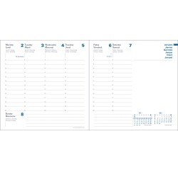 Quo Vadis - Recharge Agenda - 2026 - Exécutif Recyclé - Semainier Planning - Multilingue - 13 mois de déc. à déc. - 16x16 cm -  recyclé