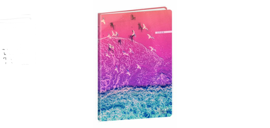 Quo Vadis - Agenda - 2026 - Ministre Recyclé - Semainier Planning - Multilingue - Respire - Multicolore - 13 mois de déc. à déc. - 16x24 cm