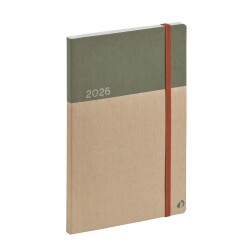 Quo Vadis - Agenda - 2026 - Ministre Recyclé - Semainier Planning - Multilingue - Vert - 13 mois de déc. à déc. - 16x24 cm -  recyclé