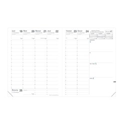 Quo Vadis - Recharge Agenda - 2026 - Président - Semainier Planning - Français - 14 mois de décembre à janvier - 21x27 cm