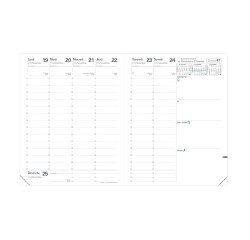 Quo Vadis - Recharge Agenda - 2026 - Président - Semainier Planning - Français - 13 mois de déc. à déc. - 21x27 cm - tranche dorée