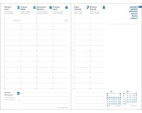Quo Vadis - Recharge Agenda - 2027 - Président Recyclé - Semainier Planning - Multilingue - 12 mois de janvier à décembre - 21x27 cm recyclé
