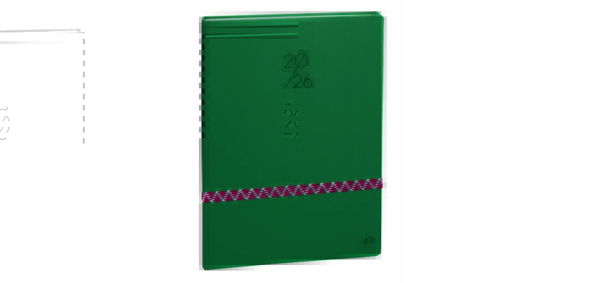 Quo Vadis - Agenda - 2026 - Président - Semainier Planning - Français - Paco - Vert - 13 mois de déc. à déc. - 21x27 cm