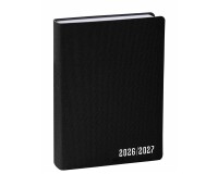 Quo Vadis - Agenda année scolaire - 2026-2027 - Eurotextagenda 15 - Journalier - Multilingue - Galaxy - Noir - 12 mois de août à juillet - 10x15 cm