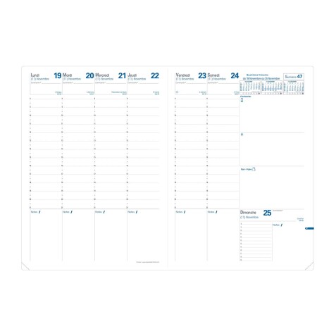 Quo Vadis - Recharge Agenda - 2026 - Consul - Semainier Planning - Français - 14 mois de décembre à janvier - 21x29,7 cm