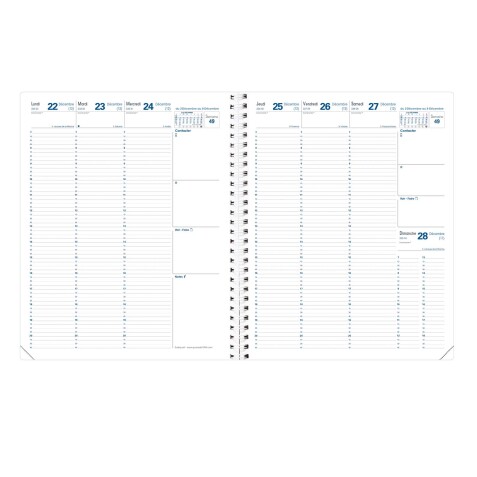 Recharge pour agenda Euréquart, 2026, 240 x 300 mm