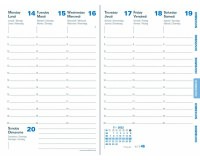 Quo Vadis - Recharge Agenda année scolaire - 2025-2026 - Universitaire Recyclé - Semainier Planning - Multilingue - 13 mois de août à août - 10x15 cm