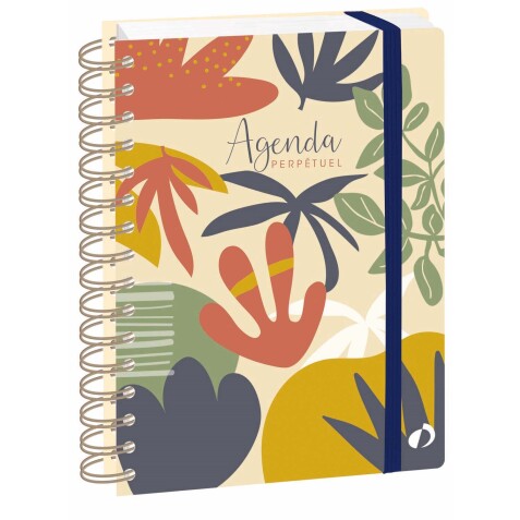 Agenda perpétuel Eterny, 150 x 210 mm, Fleurs