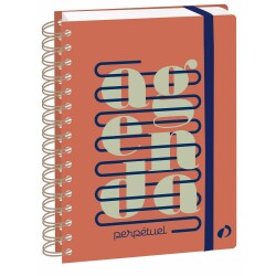 Quo Vadis - Agenda perpétuel - Spiralé - Semainier Horizontal - Français - Eterny - Multicolore - Perpétuel - 15x21 cm