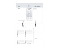 Quo Vadis - Recharge Agenda - 2026 - Bloc 100% Plan - Journalier - Français - 12 mois de janv à déc. - 13,5x10 cm