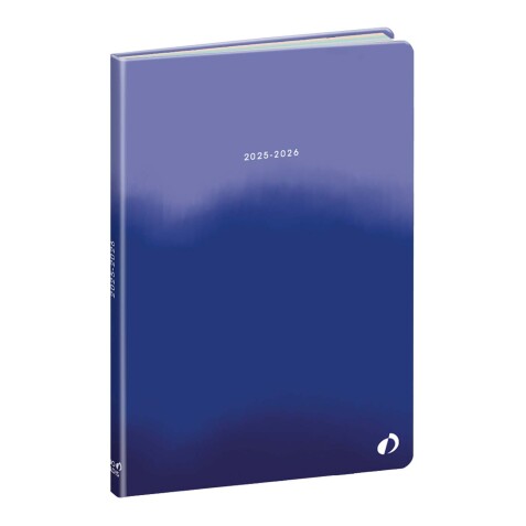 Quo Vadis - Agenda année scolaire - 2025-2026 - Hebdo color 21 - Semainier Horizontal - Français - Atmosphere - Bleu - 12 mois de août à juillet - 15x21 cm