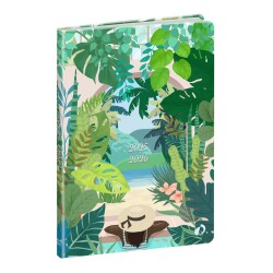 Quo Vadis - Agenda année scolaire - 2025-2026 - Hebdo color 21 - Semainier Horizontal - Français - Canopy - Multicolore - 12 mois de août à juillet - 15x21 cm