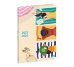 Quo Vadis - Agenda année scolaire - 2025-2026 - Hebdo color 21 - Semainier Horizontal - Français - Canopy - Multicolore - 12 mois de août à juillet - 15x21 cm