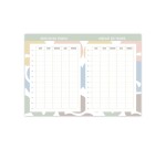 Quo Vadis - Agenda année scolaire - 2026-2027 - Hebdocolor 21 - Semainier Horizontal - Français - Canopy Abstrait - 12 mois de août à juillet - 15x21 cm