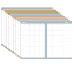 Quo Vadis - Agenda année scolaire - 2026-2027 - Universitaire Color - Semainier Planning - Multilingue - Andrea - 13 mois de août à août - 10x15 cm
