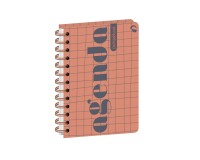 Quo Vadis - Agenda perpétuel - Spiralé - Semainier Horizontal - Français - Eterny - Carreaux - Perpétuel - 12x17 cm