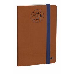 Agenda Semainier Affaires SD ML Quo Vadis - Multilingue - Everest - 16 mois de Sept/Déc - 10x15 cm - Marron