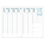 Quo Vadis - Recharge Agenda 16 mois - 2025-2026 - Affaires SD - Semainier Planning - Multilingue - 16 mois de septembre à décembre - 10x15 cm