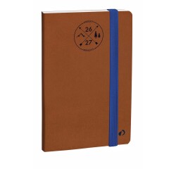 Quo Vadis - Agenda 16 mois - 2026-2027 - Affaires SD - Semainier Planning - Multilingue - Everest - Marron - 16 mois de septembre à décembre - 10x15 cm