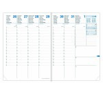 Quo Vadis - Recharge Agenda 16 mois - 2025-2026 - Président SD - Semainier Planning - Multilingue - 16 mois de septembre à décembre - 21x27 cm