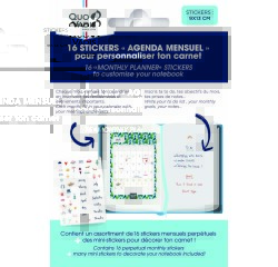 Quo Vadis - Stickers - Mensuel - Multilingue - Perpétuel - 9x13 cm