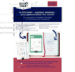 Quo Vadis - Stickers - Mensuel - Multilingue - Perpétuel - 12x18 cm
