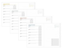 Quo Vadis - Recharge Agenda 16 mois - 2025-2026 - Plan Note - Semainier Notes - Multilingue - 16 mois de septembre à décembre - 15x21 cm