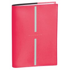 Agenda Semainier Plan Note Quo Vadis - Multilingue - Billy - 16 mois de Sept/Déc - 15x21 cm  - Rose