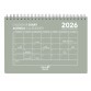 Quo Vadis - Agenda - Spiralé - 2026 - Calendar Diary 24 - Mensuel - Multilingue - Oslo Calendar - Vert - 12 mois de janv à déc. - 16x24 cm