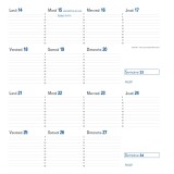 Quo Vadis - Recharge Agenda année scolaire - 2025-2026 - Sept-Bi - Quinzainier - Français - 12 mois de mi-août à mi-août - 8,8x17 cm