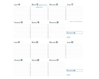Quo Vadis - Recharge Agenda année scolaire - 2026-2027 - Sept-Bi - Quinzainier - Français - 12 mois de mi-août à mi-août - 8,8x17 cm