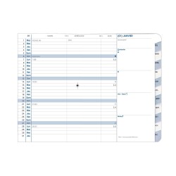 Quo Vadis - Recharge Agenda - 2026 - Plain - Mensuel - Français - 12 mois de janv à déc. - 10x15 cm