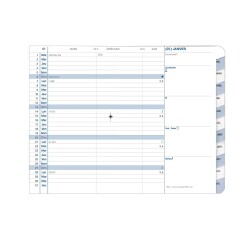 Quo Vadis - Recharge Agenda - 2027 - Plain - Mensuel - Français - 12 mois de janvier à décembre - 10x15 cm