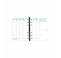 Quo Vadis - Recharge Organiseur - 2026-2027 - Compactimer - Semainier Planning - Multilingue - 17 mois de août à décembre - 11,5x16 cm