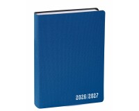 Quo Vadis - Agenda année scolaire - 2026-2027 - Eurotextagenda - Journalier - Multilingue - Galaxy - Bleu - 12 mois de août à juillet - 12x17 cm