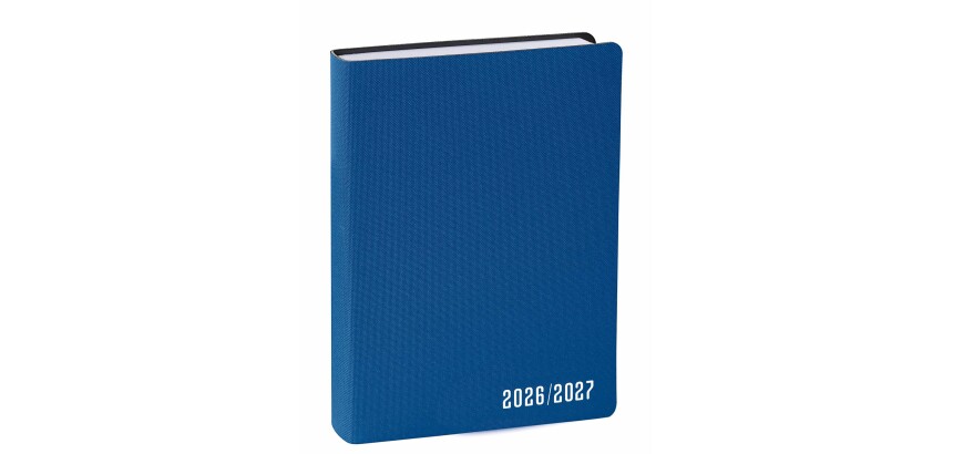 Quo Vadis - Agenda année scolaire - 2026-2027 - Eurotextagenda - Journalier - Multilingue - Galaxy - Bleu - 12 mois de août à juillet - 12x17 cm