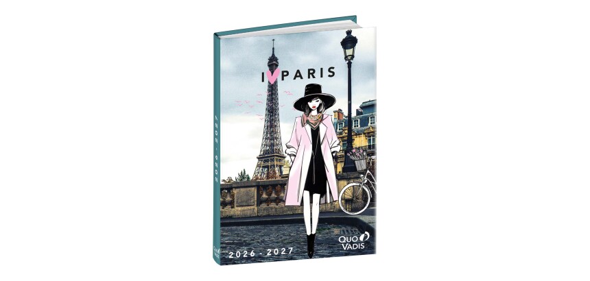 Quo Vadis - Agenda année scolaire - 2026-2027 - Eurotextagenda - Journalier - Multilingue - Cities - Paris - 12 mois de août à juillet - 12x17 cm