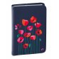 Agenda Journalier Eurotext Quo Vadis - Multilingue - Bloom - 12 mois de Août/Juillet - 12x17 cm  - Rouge