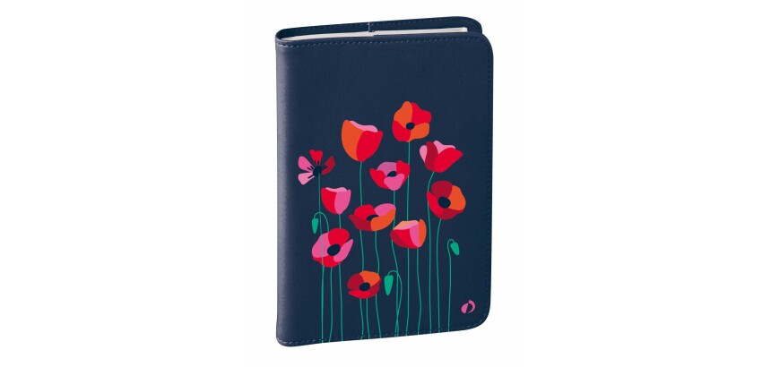 Quo Vadis - Agenda année scolaire - 2026-2027 - Eurotextagenda - Journalier - Multilingue - Bloom - Coquelicot - 12 mois de août à juillet - 12x17 cm