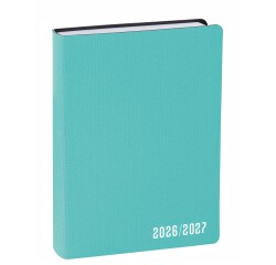 Quo Vadis - Agenda année scolaire - 2026-2027 - Eurotextagenda - Journalier - Multilingue - Galaxy - Vert - 12 mois de août à juillet - 12x17 cm